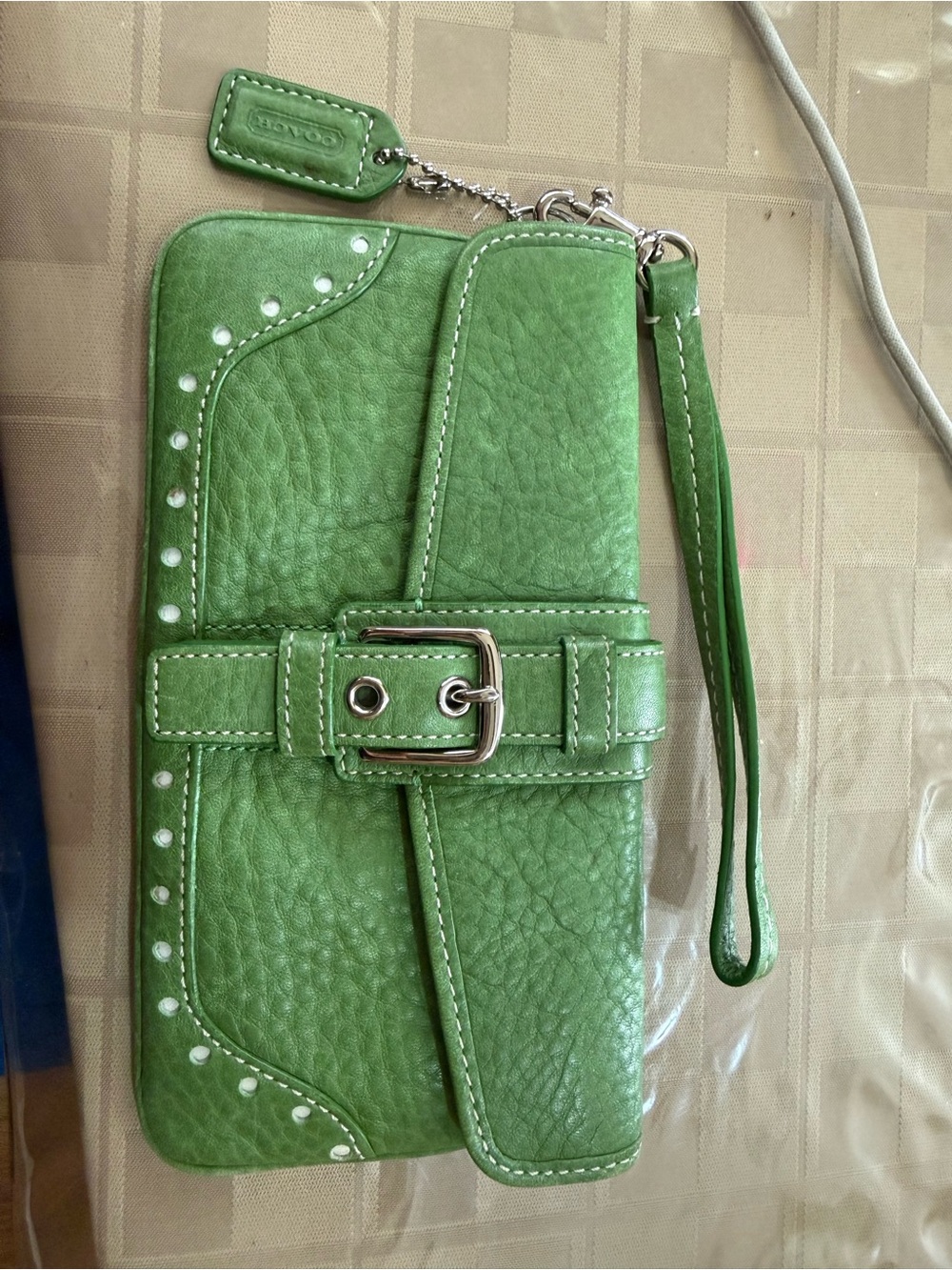 Coach Green hamptons wallet